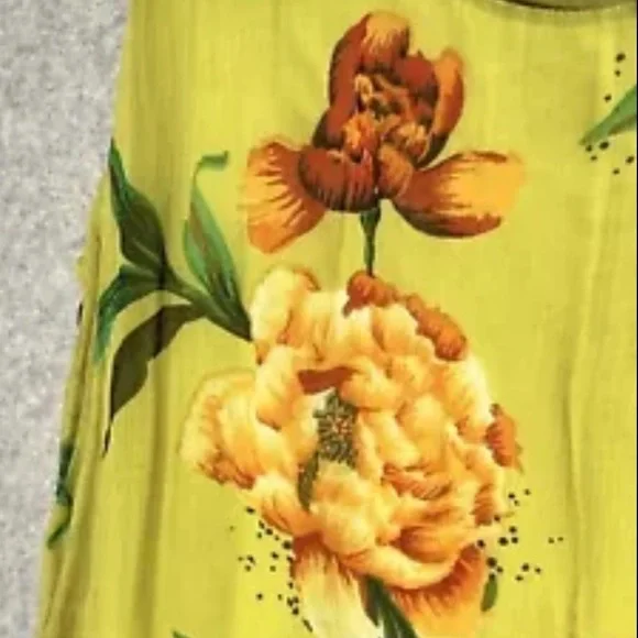 Soft Surroundings Dress Womens Medium Floral Sheath Sleeveless Crinkle Maxi Long - Picture 8 of 11